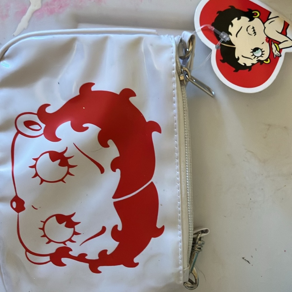 Betty Boop White and Red Pouch